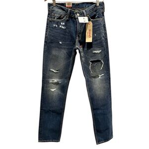 NEW LEVI’S 511 Men's Distressed Blue Jeans